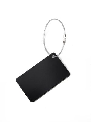 Imagen 2 del producto Llavero Metal Luggage Tag Unisex Negro