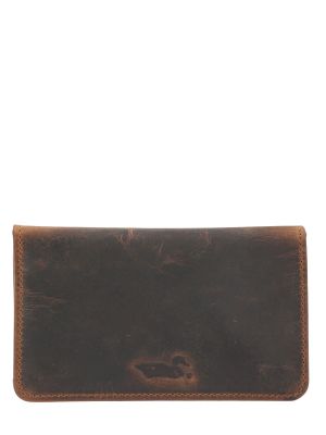 Billetera Cuero Café Aq Tobacco Case Unisex