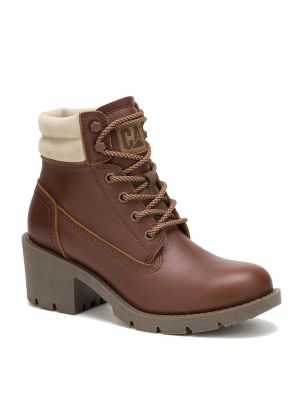 Botín Cuero Mujer Rewrite Café