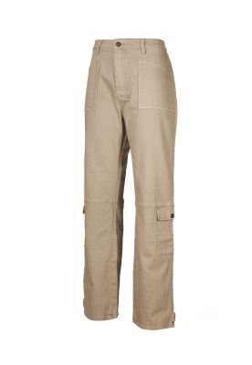 Pantalón Algodón Orgánico Mujer Noa Beige