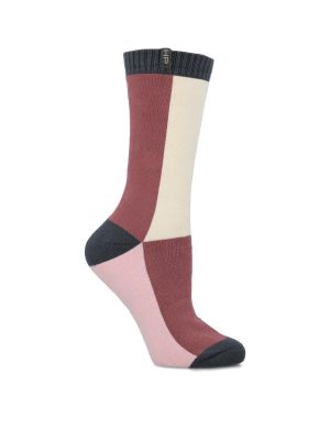 Imagen 1 del producto Calcetín Mujer Heavy Block Morado Algodón