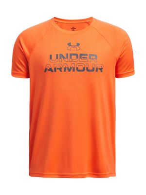 Polera Manga Corta UA Tech Niño Naranja