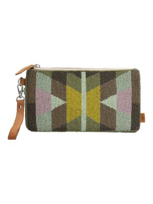 Cartera Mujer Beaded Zip Bag Multicolor