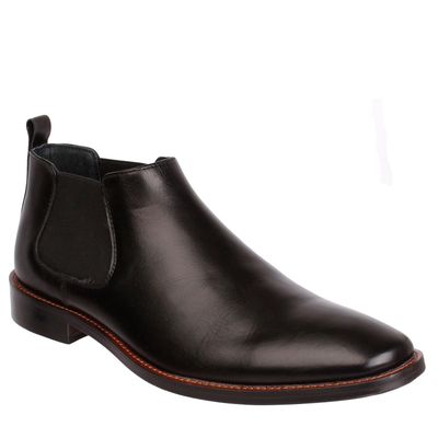 Botin Cuero Hombre Twist Negro