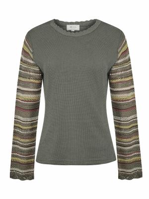 Polera Algodon Org. Mujer Acacia Verde