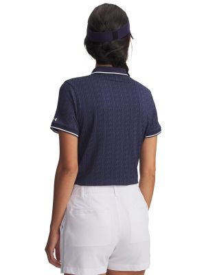 Imagen 2 del producto Polera Manga Corta Golf para mujer Drive Jacqrd azul 