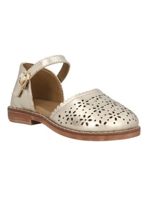 Sandalia Cuero Niña Kasu Dorado