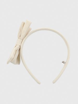 Cintillo Algodón Niña Headband Beige