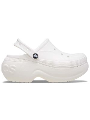 Zueco Crocs Mujer Plataforma Blanco
