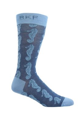 Calcetin Azul Seahorse Hombre