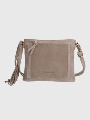 Cartera Ecocuero Mujer Lek Cross Café