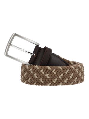 Cinturon Cuero /Elastano Hombre Rf Tarek Café