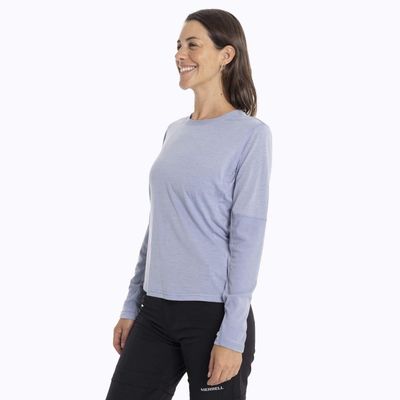 Imagen 2 del producto Polera Mujer Sport Connecticut Celeste Merrell