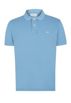 Polera Algodón Org Celeste Piquepro Hombre