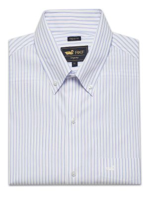 Camisa Cuello Button-Down Hombre Easyiron Azul