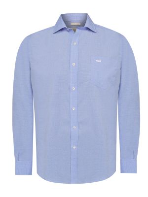 Imagen 2 del producto Camisa Cuello Italiano Hombre Easyiron Celeste