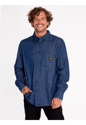 Imagen 2 del producto Camisa Manga Larga Hombre Denim Gris