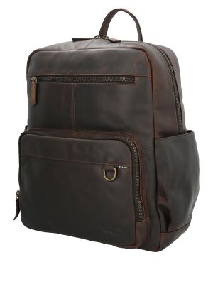 Mochila Cuero Unisex Crawford Back Chocolate