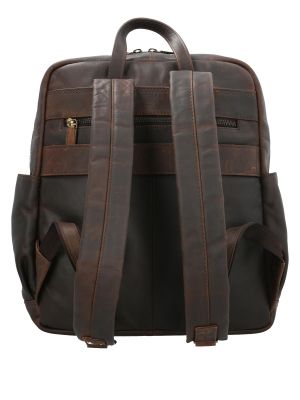 Imagen 2 del producto Mochila Cuero Unisex Crawford Back Chocolate