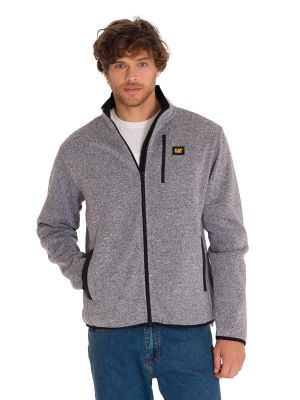 Polar Fleece Full Zip Hombre Gris Oscuro