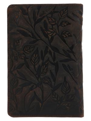 Imagen 2 del producto Billetera Cuero Mujer Hu Leaves Magnet Café