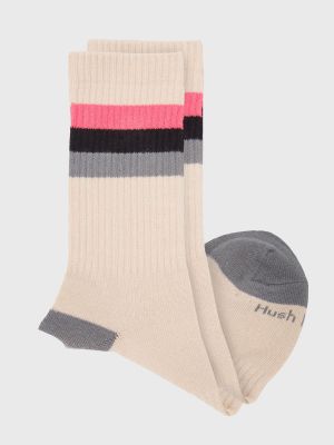 Imagen 2 del producto Calcetin Algodón Mujer Color Beige/Crudo