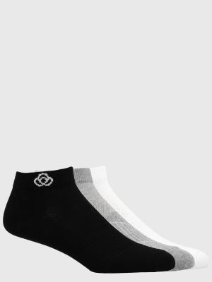 3 Pack Calcetin Hombre Gris/Blanco/ Negro