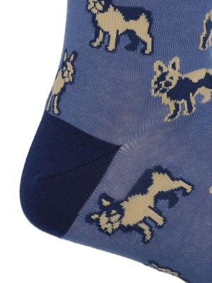 Imagen 2 del producto Calcetín Algodón Hombre C Pug Azul