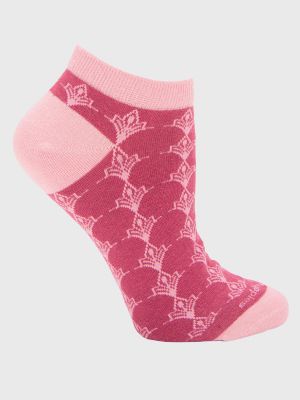 Calcetin Algodón Mujer Ped Design Rosado