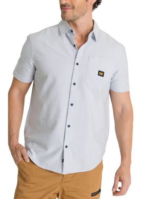 Imagen 2 del producto Camisa Manga Corta Hombre Oxford Relaxed Azul