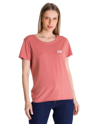 Polera Manga Corta Mujer Logo Terracota