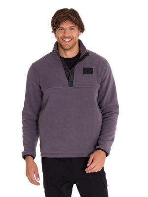 Imagen 2 del producto Polar Fleece Half Snap Hombre Gris Oscuro