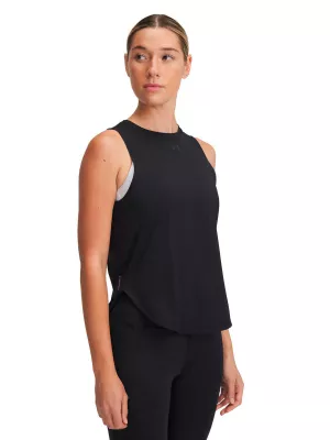 Polera sin mangas Running  mujer Launch Elite negro