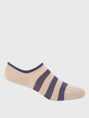 Calcetin Algodón Hombre Inv Block Beige