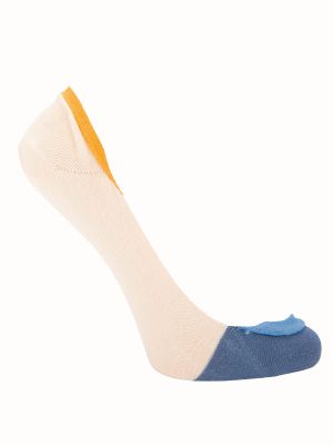 Calcetín Algodón Mujer Inv Plain Beige