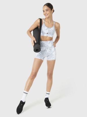 Calza Deportiva Mujer Short Legg  Flo Gris