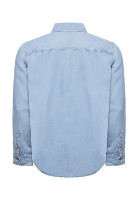 Imagen 2 del producto Camisa Tencel Hombre Azul