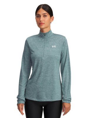 Polerón Training mujer Fleece Tech ½ Zip Azul