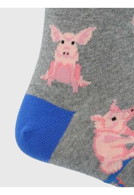 Imagen 2 del producto Calcetín Algodón Hombre C Cuff Skatepig Gris