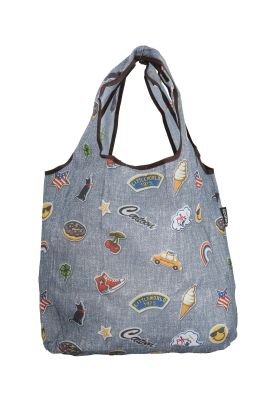 Imagen 2 del producto Bolsa Denim Shopping Bag Patch Mujer