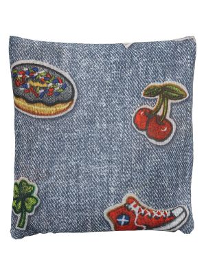 Bolsa Denim Shopping Bag Patch Mujer