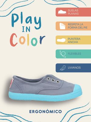 Imagen 2 del producto Zapatilla Niña Sunset Celeste