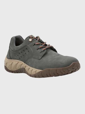 Zapatilla Cuero Hombre Kurth Gris