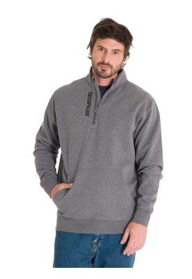 Polerón Midweight Quarter Zip Hombre Gris