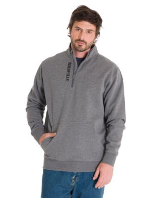 Polerón Midweight Quarter Zip Hombre Gris