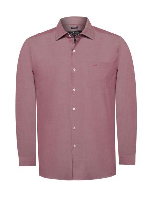 Imagen 1 del producto Camisa Algodón Hombre Woolsolid Rojo