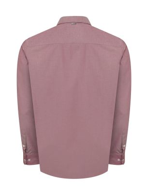 Imagen 2 del producto Camisa Algodón Hombre Woolsolid Rojo