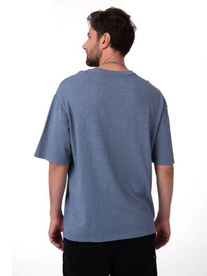 Imagen 2 del producto Polera Manga Corta Hombre Slub Knit Relaxed Azul