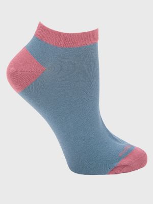 Imagen 1 del producto Calcetin Algodón Mujer Ped Liso Azul