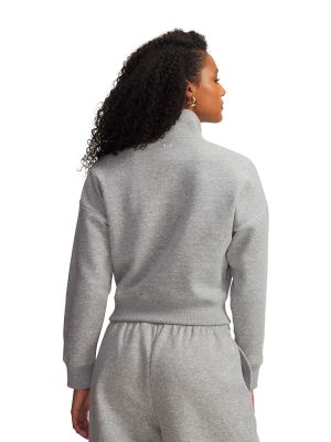 Imagen 2 del producto Poleron UA Rival Fleece Script Gris Mujer